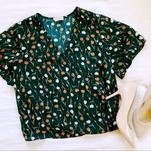 Sienna Sky Floral Wrap Blouse